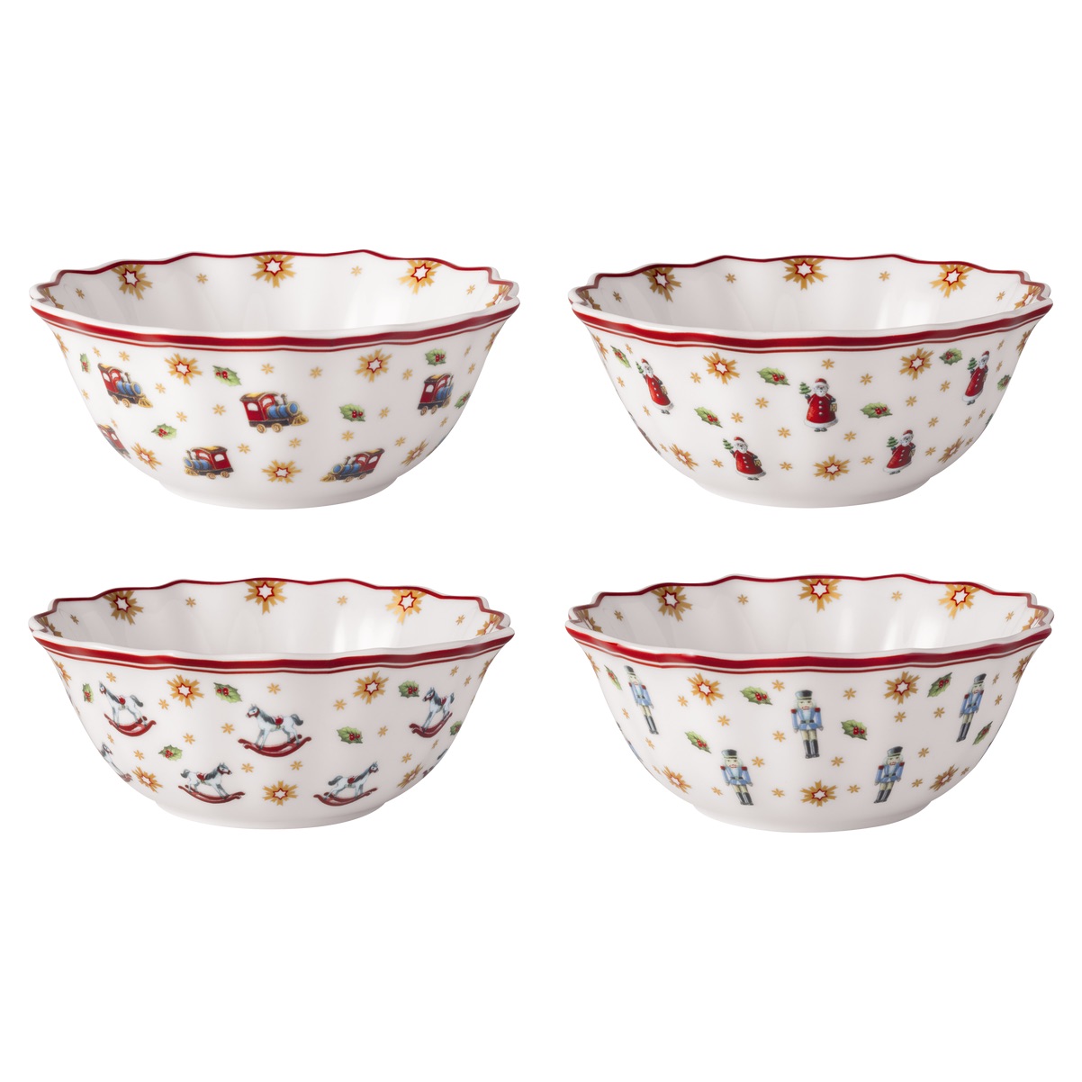 VILLEROY & BOCH Toy\'s Delight Anniversary Bol Set 4 Pièces 15cm Porcelaine