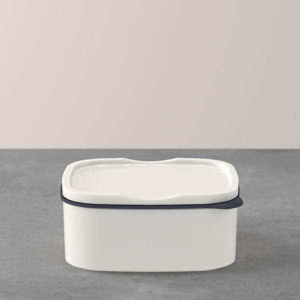 VILLEROY & BOCH - ToGo&ToStay Lunchbox, 13x10x6cm, quadratisch, Weiß