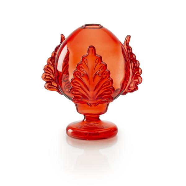 PALAIS ROYAL Pumo Pugliese Vase diffuseur en verre H20 cm avec bâtons rouges