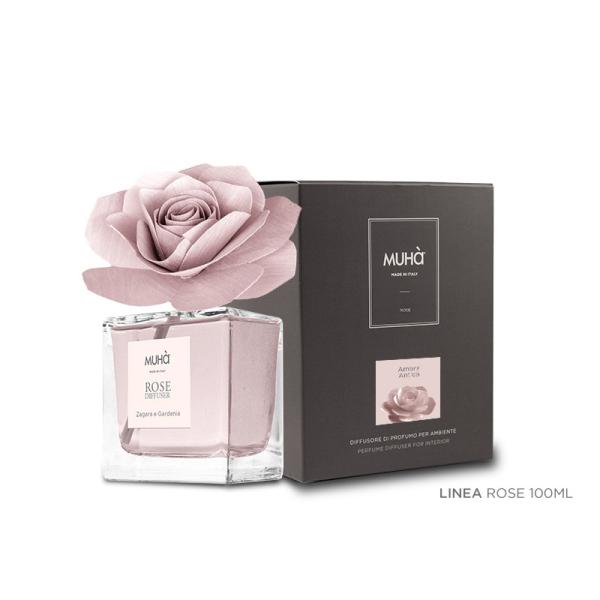 MUHA\' Rosa 100ml Profumatore D\'Ambiente Diffusore Ambra Antica