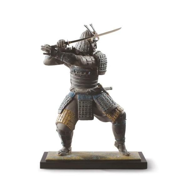 LLADRO\' - Figura Statua Guerriero Samurai Porcellana Gres 01009230